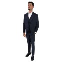 Markup pantalone gessato in poliviscosa mk895150 [bf831589]