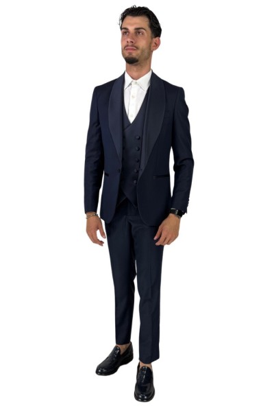 Privat Fashion abito da uomo in misto viscosa con gilet Santoriniraso Ab232/3p — 805219040074634_1