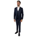 Privat Fashion abito da uomo in misto viscosa con gilet Santoriniraso Ab232/3p [06225e7e]