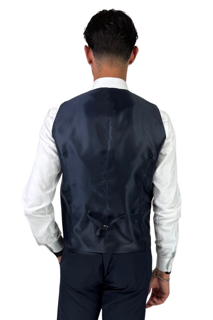 Privat Fashion abito da uomo in misto viscosa con gilet Santoriniraso Ab232/3p [da545a6d]