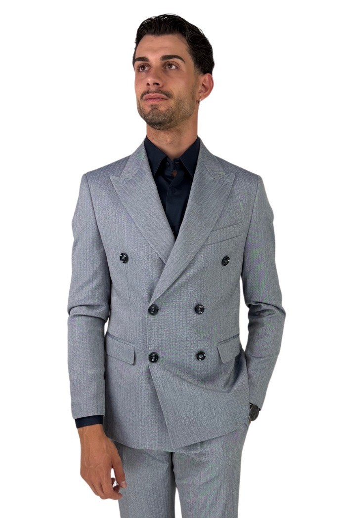 Privat Fashion abito doppiopetto microlavorato in poliviscosa Jamaica-ab7217 [7b2a818e]
