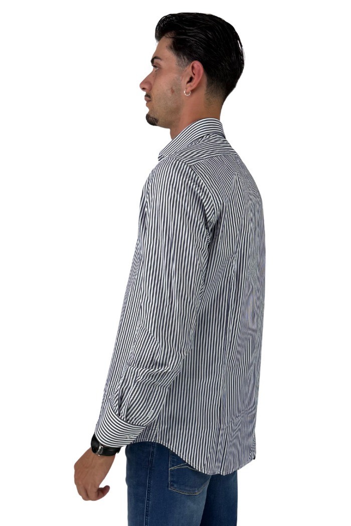 Paul Matthew camicia rigata in cotone cf11-1715 [1e45a804]