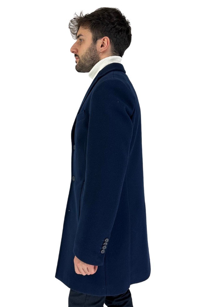 Two-Bi cappotto con petto a lancia Capp206 [9b5dd101]