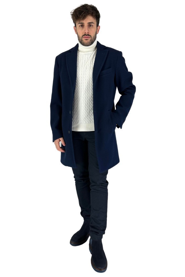 Two-Bi cappotto con petto a lancia Capp206 [2910571b]