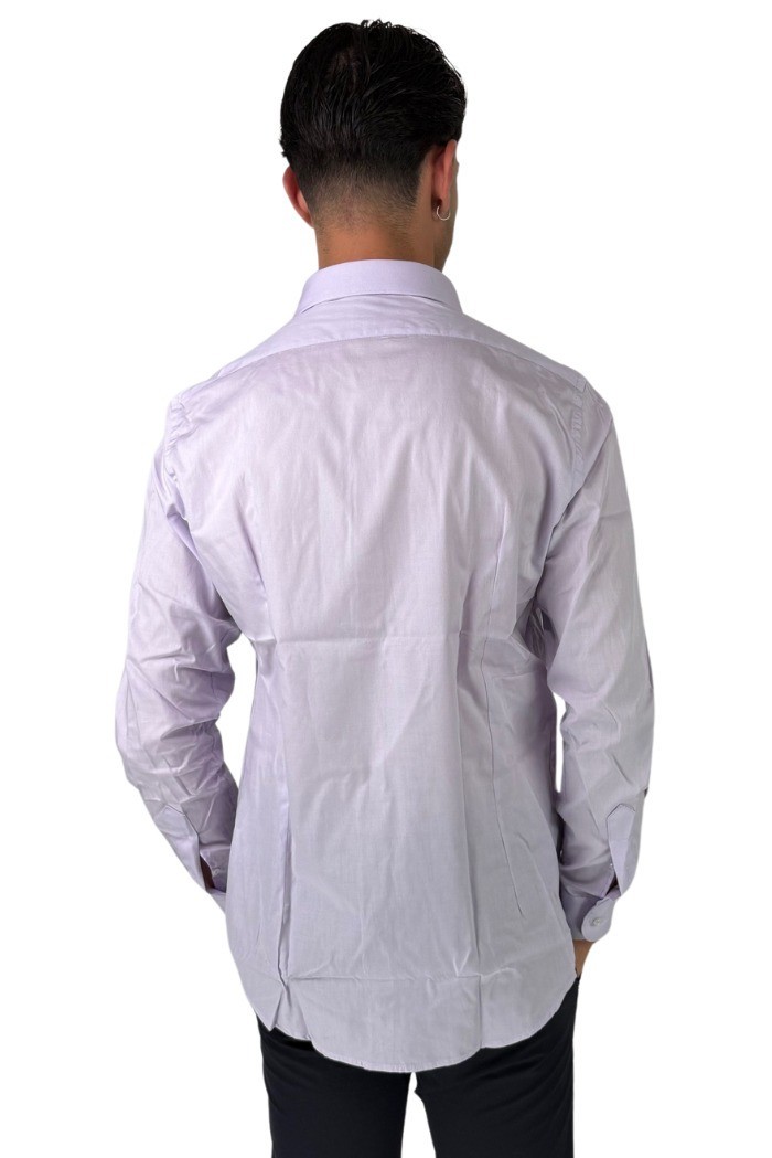 Paul Matthew camicia da uomo in cotone con collo francese cf11-1152 [857a9046]