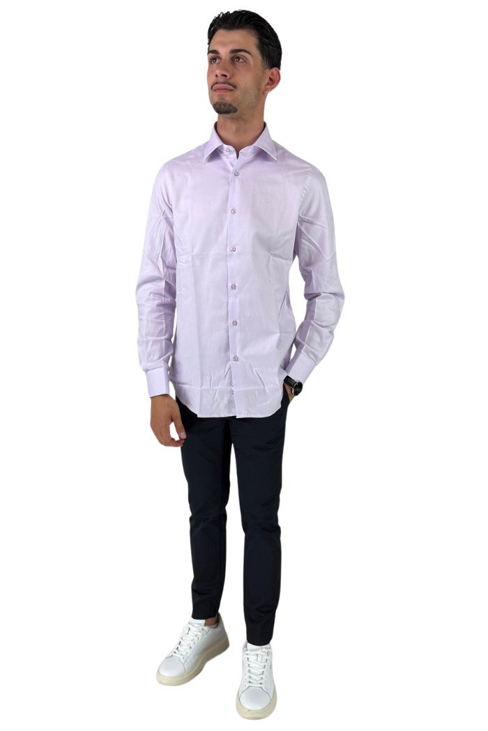 Paul Matthew camicia da uomo microlavorata in cotone ci2-1324 [73974b61]