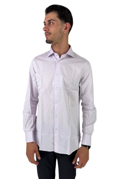 Paul Matthew camicia in cotone con collo francese cf11-1612 [d8f9eb9e]