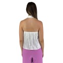 Dairesy top in raso con effetto collo a cravatta ss24d0454 [baf8ee66]