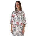 Maidoma blusa a fantasia con maniche a kimono pe25f527/bl2047 [3c20edca]