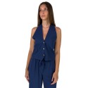 Maidoma gilet regular in lino e viscosa pe25f508/md1270 [b8986355]