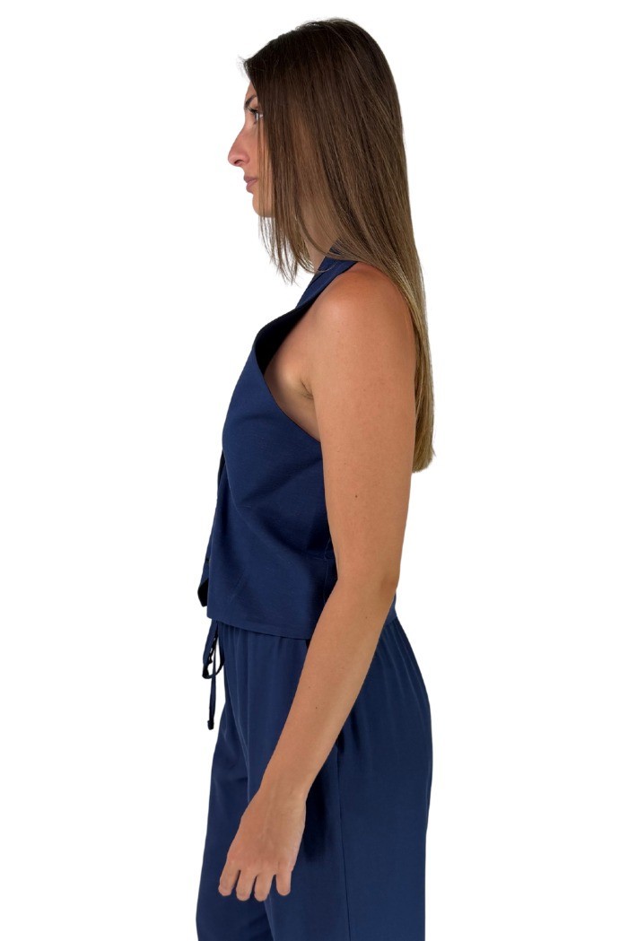 Maidoma gilet regular in lino e viscosa pe25f508/md1270 [61be2058]