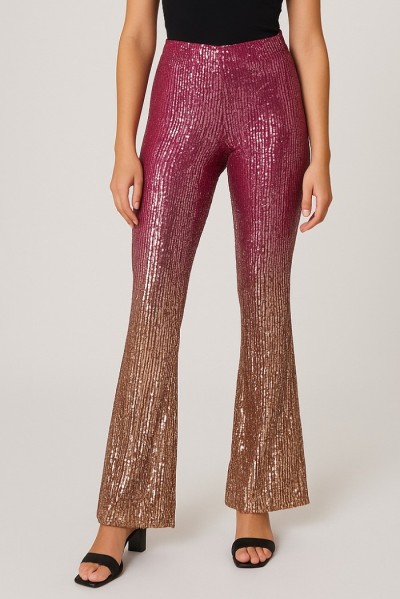 Dairesy pantalone flare in paillettes ss24d0370 [821b616b]