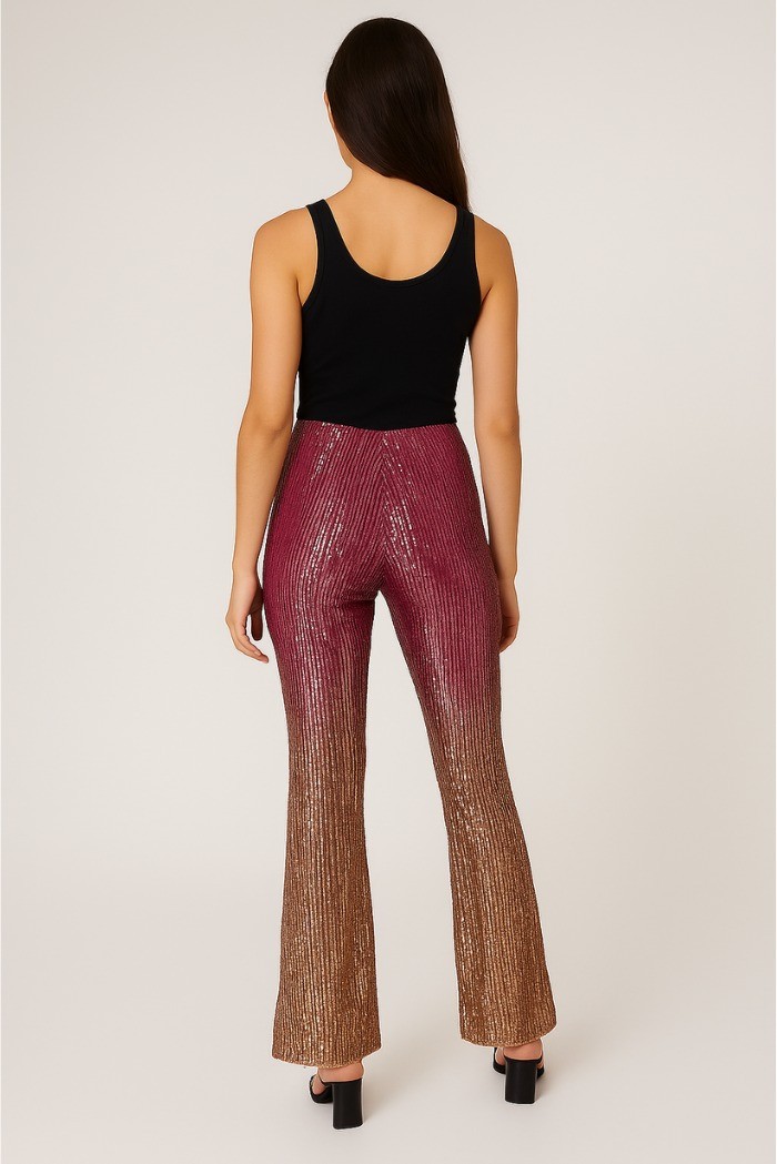 Dairesy pantalone flare in paillettes ss24d0370 [5b3d2266]