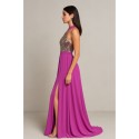 Dairesy abito lungo con corpetto paillettes multicolor ss24d0470 [11659f7d]