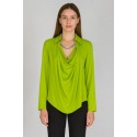 Dairesy blusa in tessuto fluido con dettaglio gioiello ss24d0414 [ad11eaf5]
