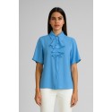 Dairesy blusa in tessuto fluido con rouches ss24d0412 [89e14f5d]