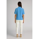 Dairesy blusa in tessuto fluido con rouches ss24d0412 [e7dacd54]