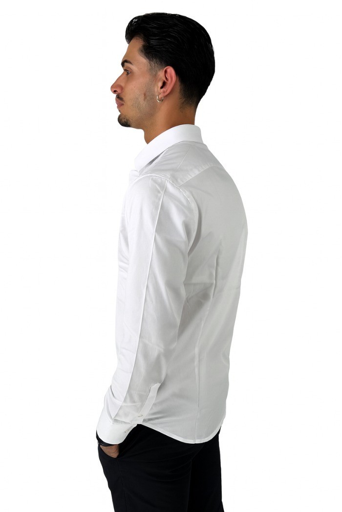 Brouback camicia da uomo in cotone stretch Slim10luxury-e01 [a746807d]