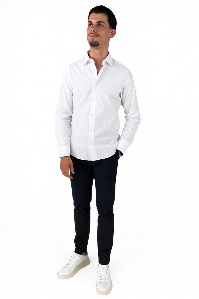 Brouback camicia da uomo in cotone stretch Slim10luxury-e01 [150b0667]