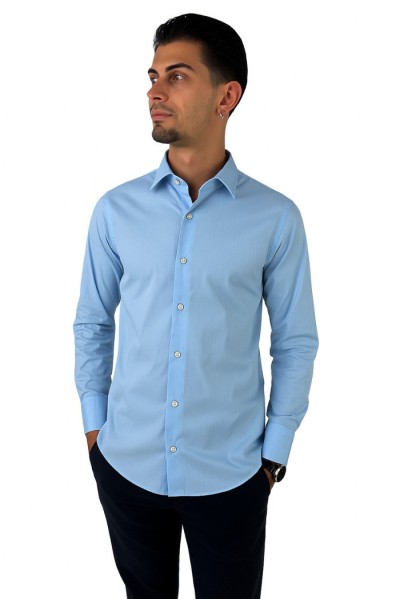 Brouback camicia da uomo in cotone stretch Slim10luxury-e01 [ed2c09a5]