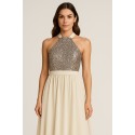 Dairesy abito lungo con corpetto paillettes multicolor ss24d0470 [e81f6fa7]