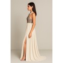 Dairesy abito lungo con corpetto paillettes multicolor ss24d0470 [5f02aea3]