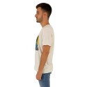 Guy t-shirt in cotone fiammato con stampa ed orli vivi Cabrio959-sb m48865 [c30ba790]