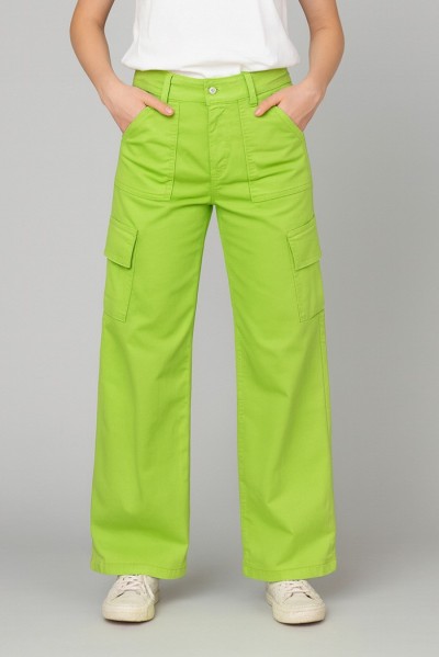 Dairesy pantalone palazzo in denim con tasconi ss24d0356 — 805219040075151_1