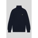 Lyle & Scott dolcevita in misto lana merino e cotone con logo kn2103vc [e72d1d74]