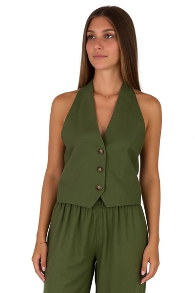 Maidoma gilet regular in lino e viscosa pe25f508/md1270 — 805219040074875_3