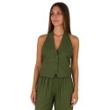 Maidoma gilet regular in lino e viscosa pe25f508/md1270 [42e0b1b6]