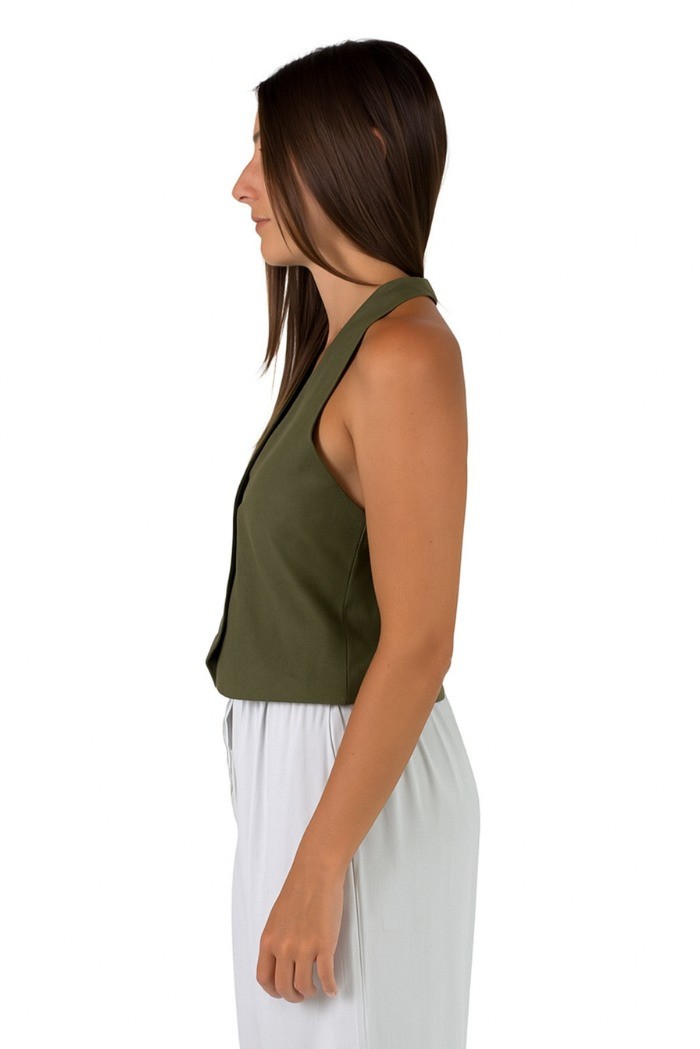 Maidoma gilet regular in lino e viscosa pe25f508/md1270 [9bc6f2bb]
