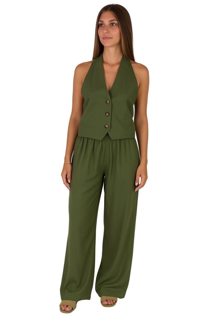 Maidoma gilet regular in lino e viscosa pe25f508/md1270 [298b74a1]