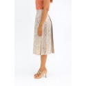 Dairesy gonna midi plissettata con fantasia jacquard animalier ss24d0430 [d63866dd]