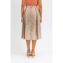 Dairesy gonna midi plissettata con fantasia jacquard animalier ss24d0430 [6125a7d9]
