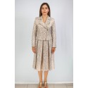 Dairesy gonna midi plissettata con fantasia jacquard animalier ss24d0430 [6475e0c7]