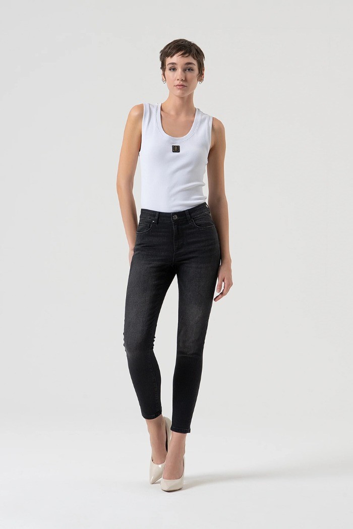 Fracomina jeans slim effetto push up in denim black fp25wv8000d46404 [9dfb28c9]