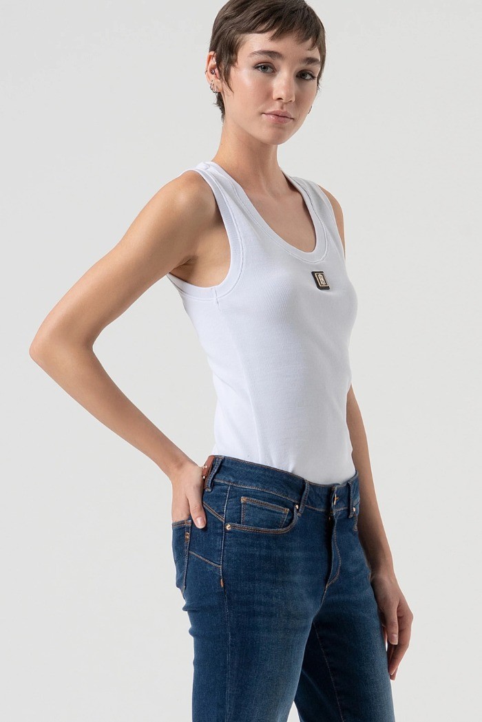 Fracomina jeans bootcut effetto push up in denim lavaggio medio fp25wv8020d46002 [3f85eceb]