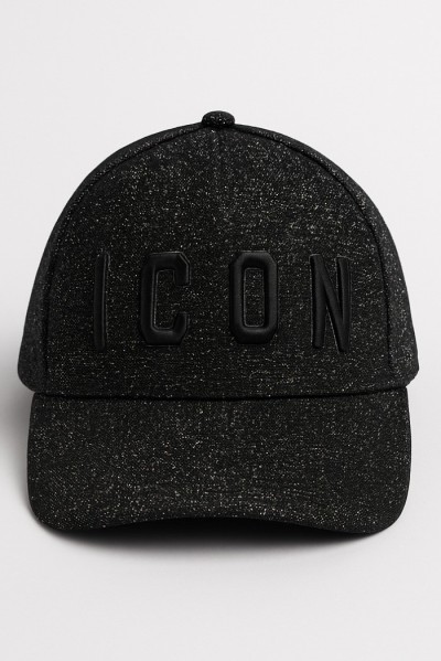 Icon cappello da donna con logo frontale effetto lurex icxf2w6a041 — 805219040075278_1