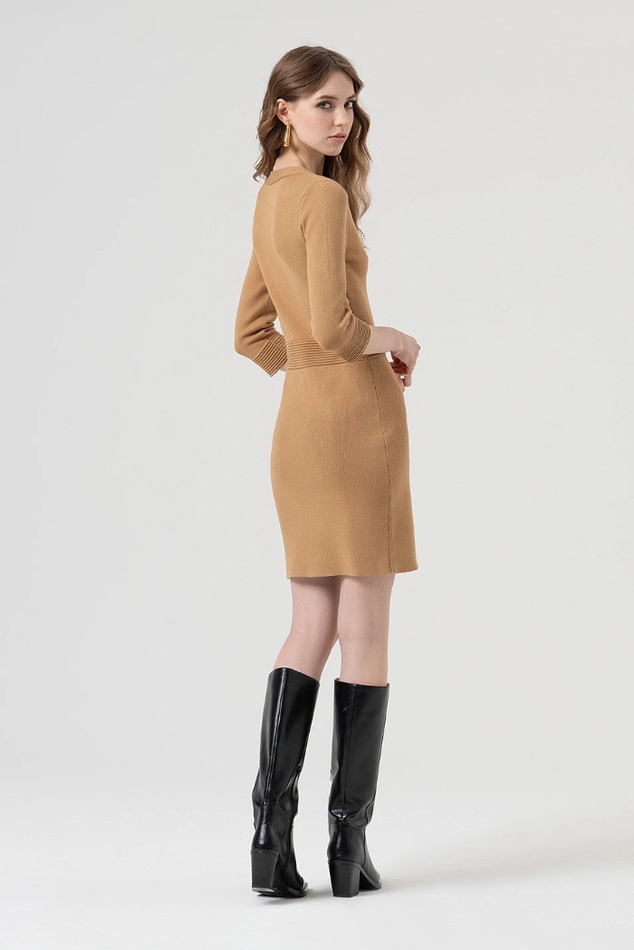 Fracomina abito slim mini in maglia fr25wd5002k55601 [27058d92]