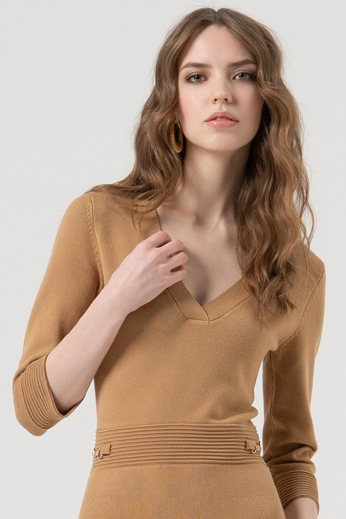 Fracomina abito slim mini in maglia fr25wd5002k55601 [2255ca8c]