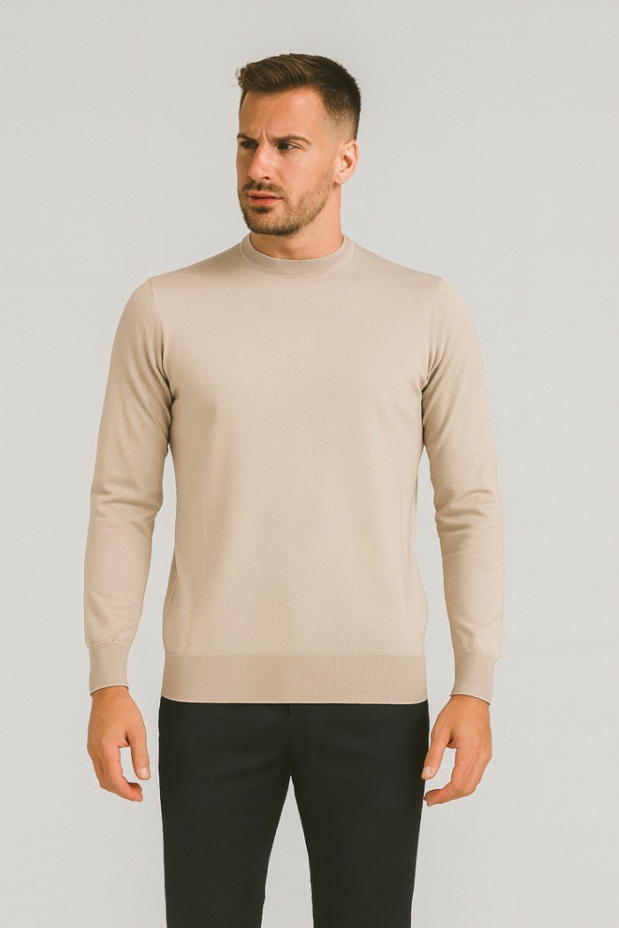 Markup maglia girocollo in lana merino extra fine mk9900154 [7aa192ff]