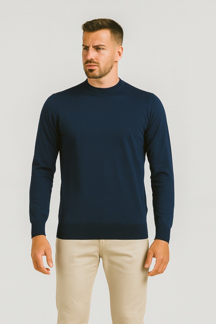 Markup maglia girocollo in lana merino extra fine mk9900154 [c5698ff0]