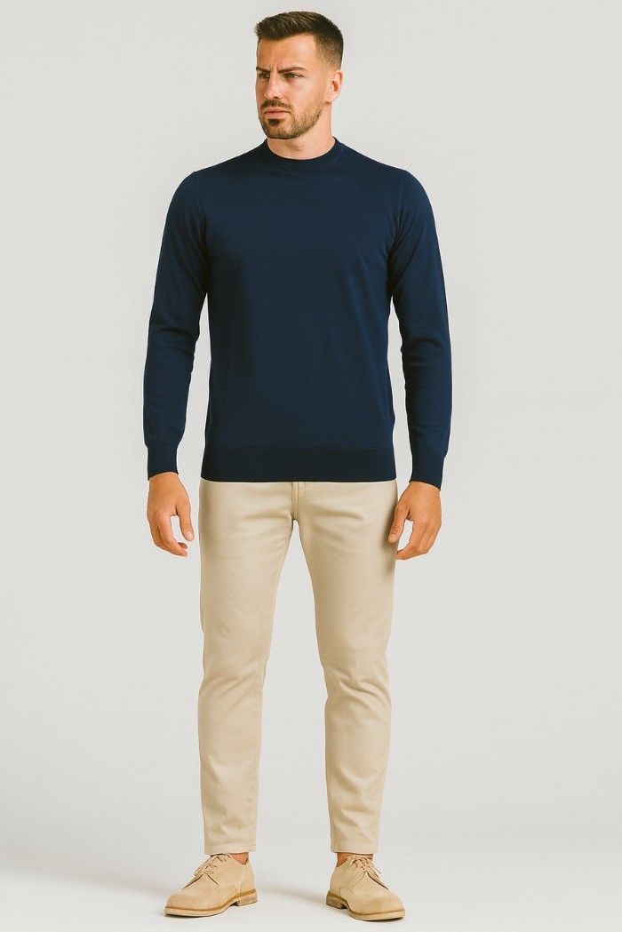 Markup maglia girocollo in lana merino extra fine mk9900154 [ae024ae7]