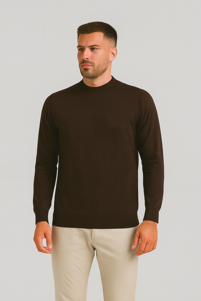 Markup maglia girocollo in lana merino extra fine mk9900154 [0775981d]
