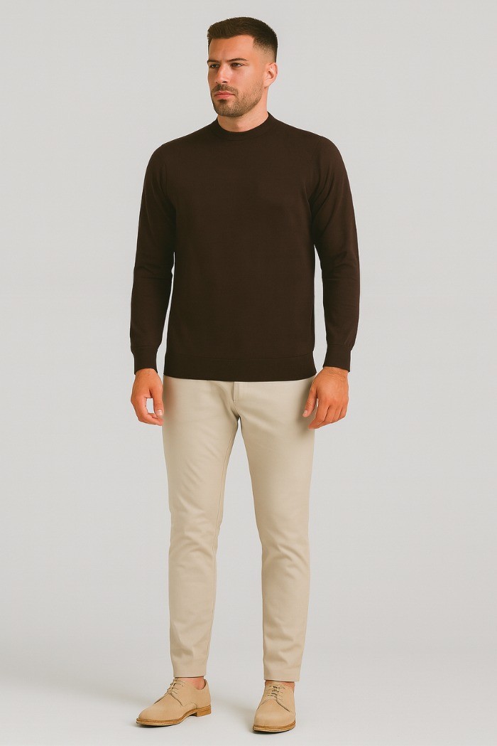 Markup maglia girocollo in lana merino extra fine mk9900154 [6c1e5d0a]