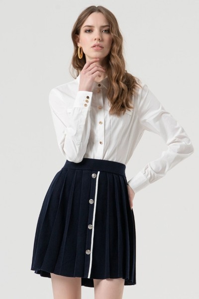 Fracomina gonna slim mini in maglia fr25wg4008k45601 [6d075422]