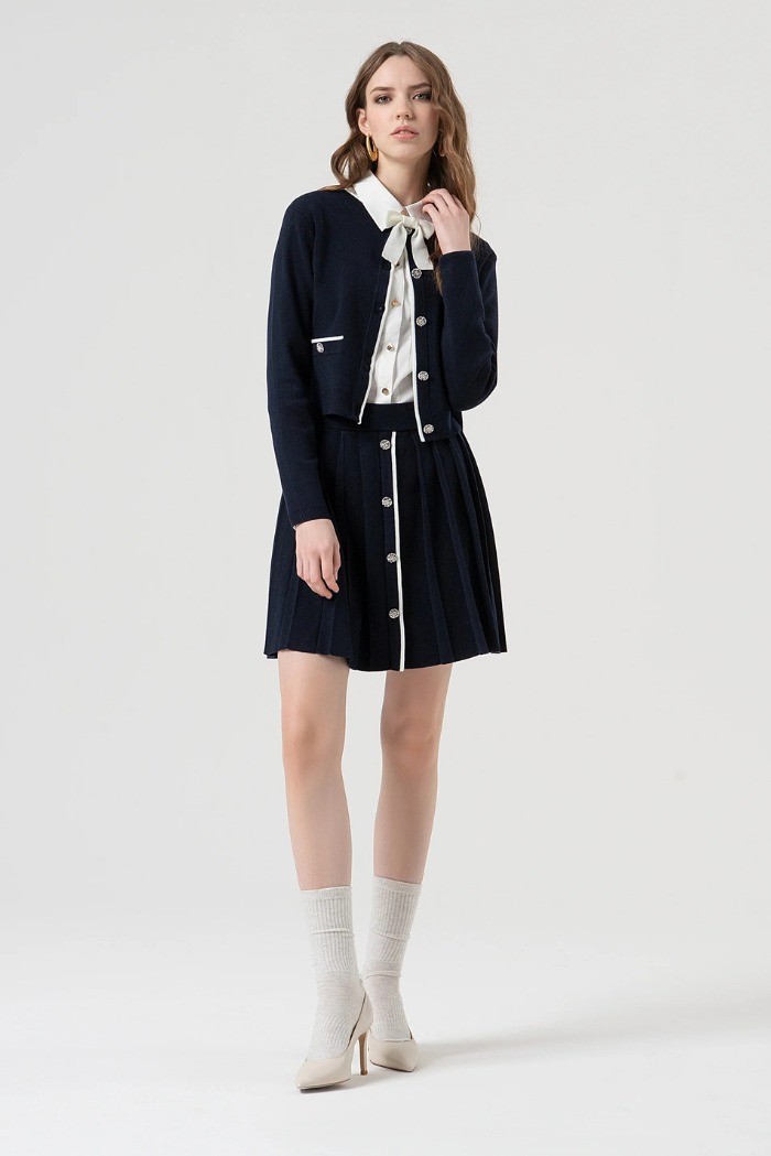 Fracomina gonna slim mini in maglia fr25wg4008k45601 [b1715031]