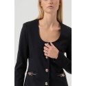 Fracomina giacca slim in mix di tessuti fr25wj2006w78001 [3565876e]