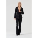 Fracomina giacca slim in mix di tessuti fr25wj2006w78001 [3035c070]